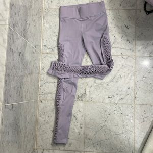 COPY - Carbon 38 leggings size small crochet braided sides